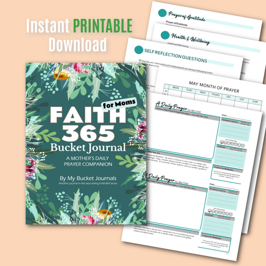 Faith 365 Bucket Journal For Moms-Printable
