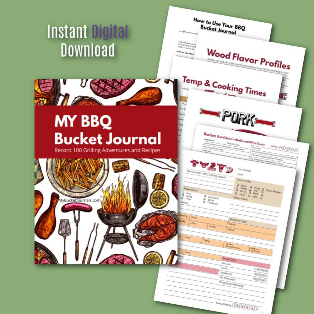 My Barbecue Bucket Journal - Printable