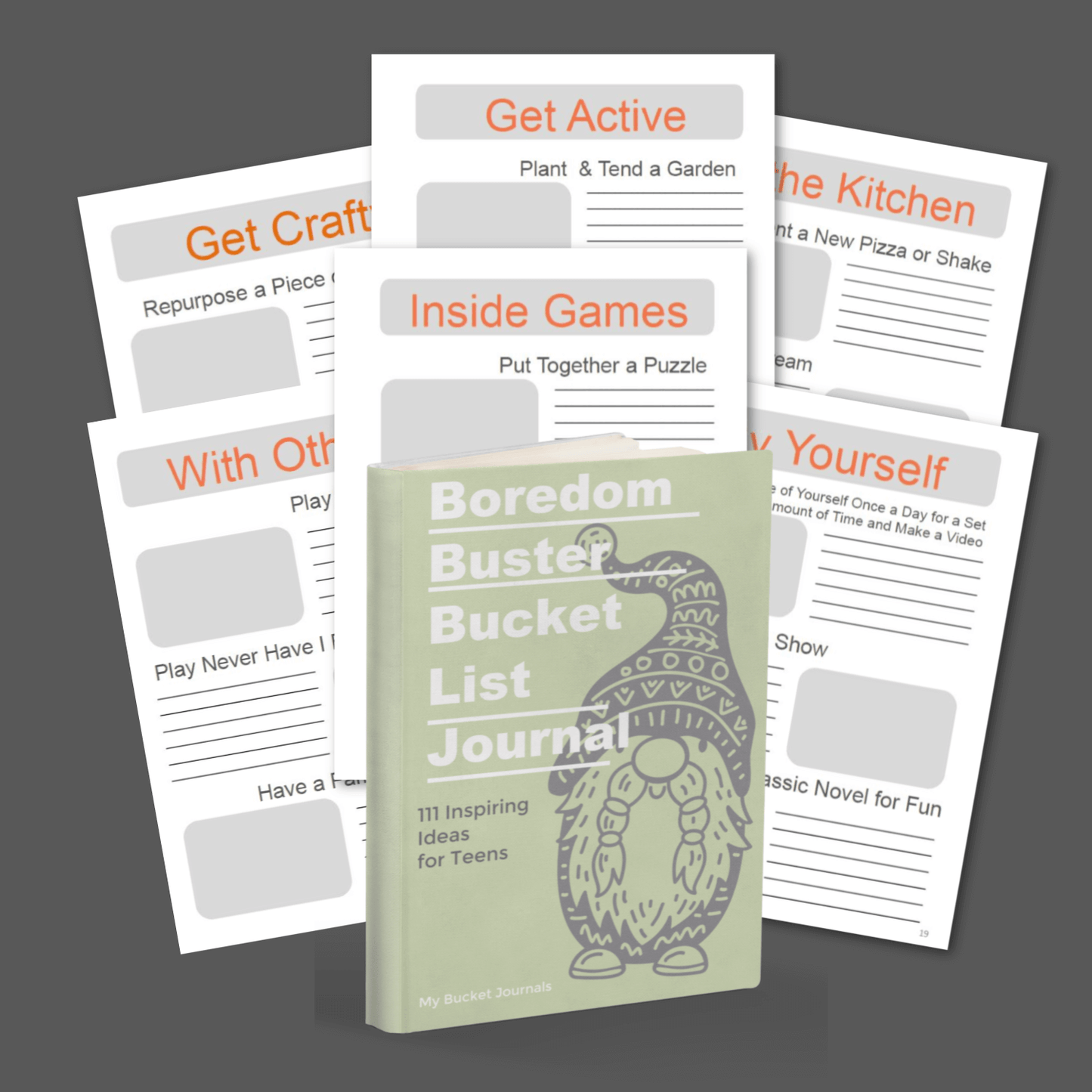 Boredom Buster Bucket Journal for Teens