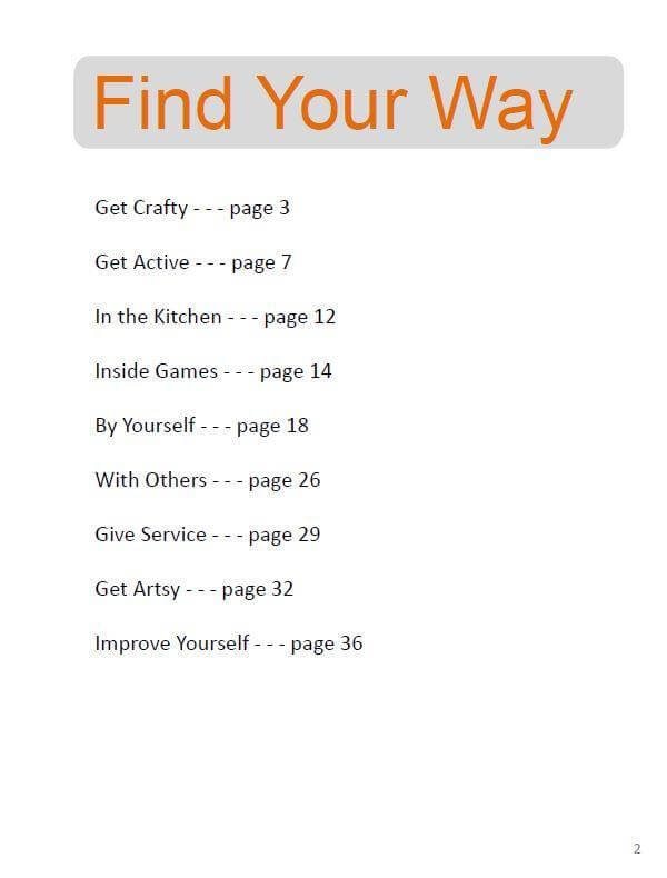 Boredom Buster Bucket Journal for Teens