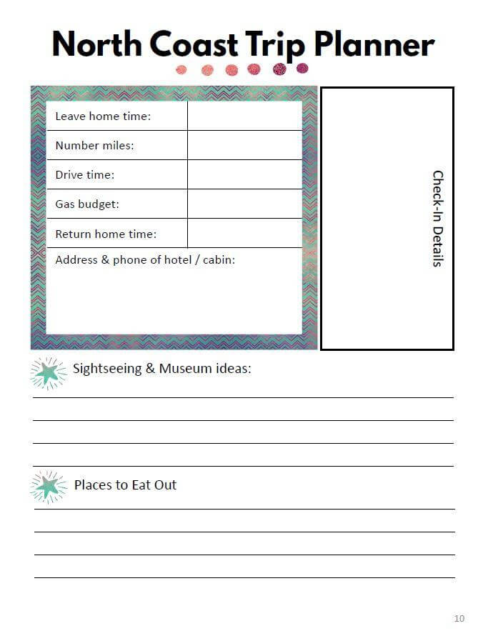 Oregon State Parks Bucket Journal - Printable