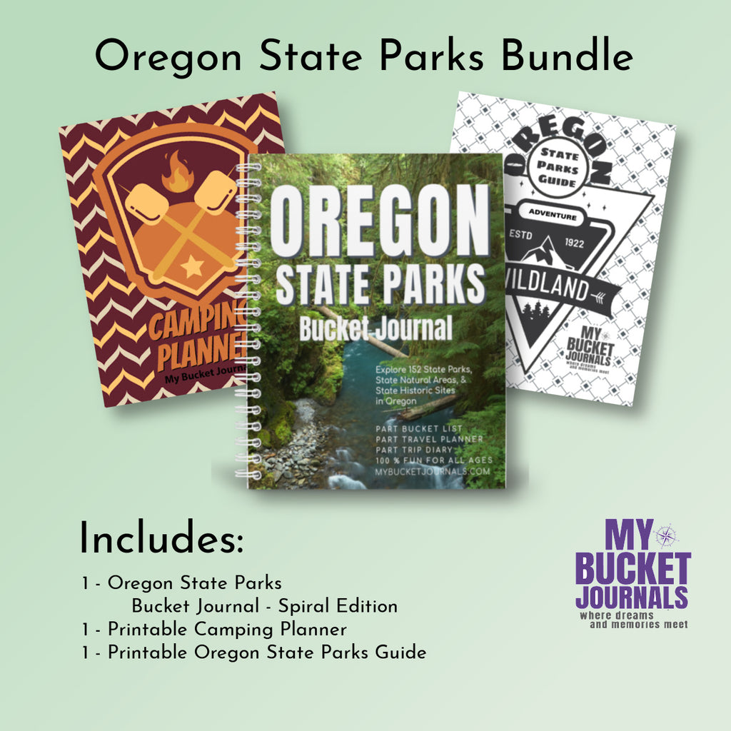 Oregon State Parks Bucket Journal Bundle
