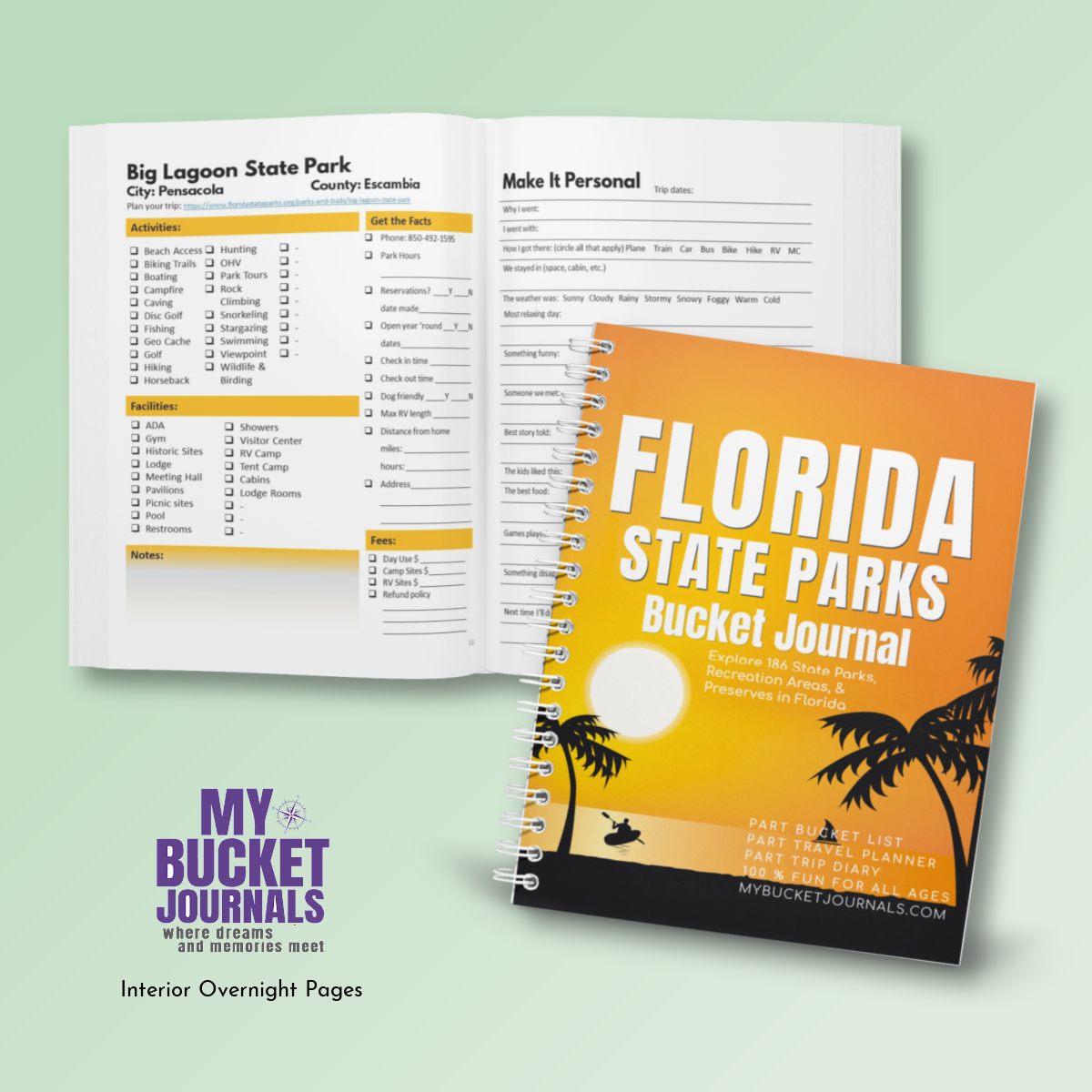 Florida State Parks Bucket Journal - Spiral