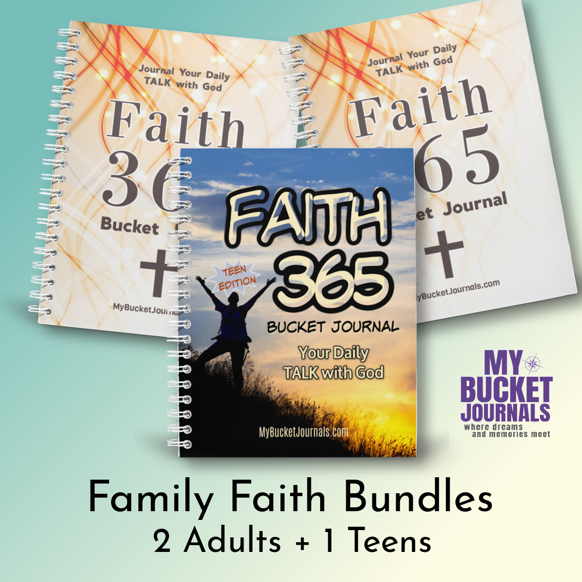 Family Faith Bundles - 2 Adult + 1 Teen