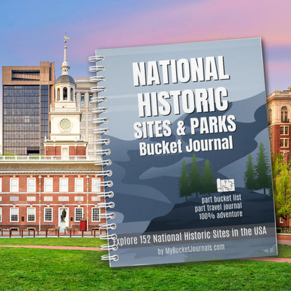 National Historic Sites & Parks Bucket Journal - Spiral