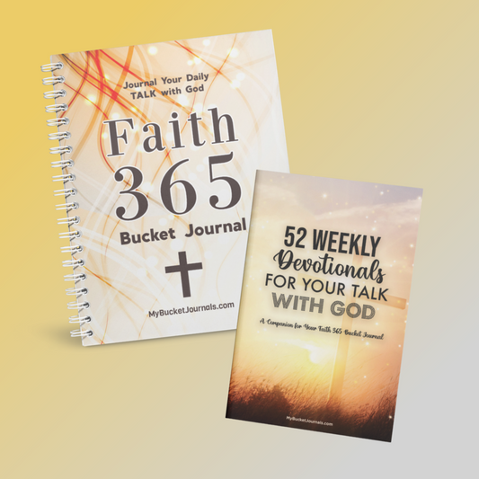 Faith 365 Journal + 52 Week Devotional Paperback Bundle