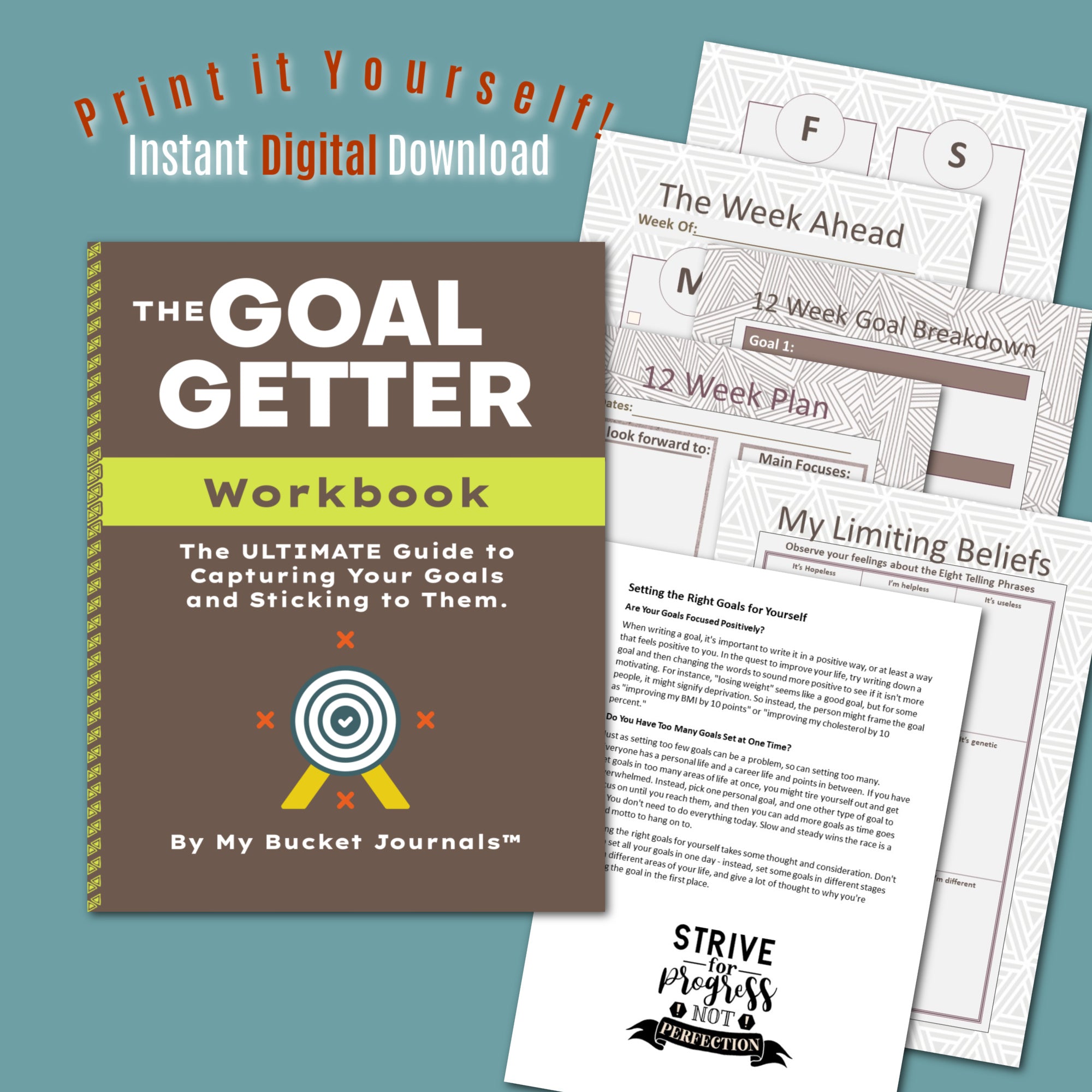 GoalGetter: Your Comprehensive Workbook to Dreams Achieved