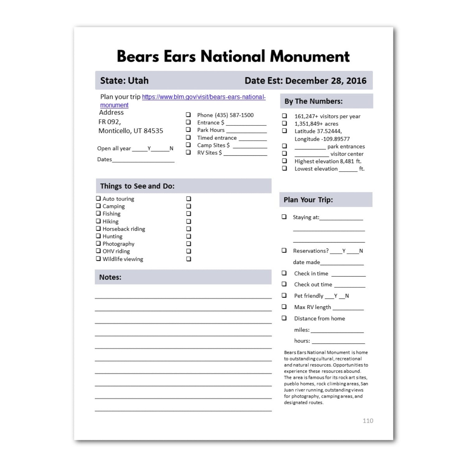 From Presidents to Monuments Travel Pack