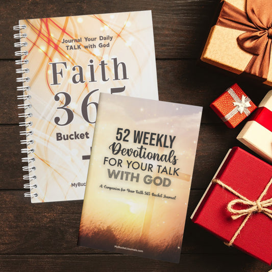 Faith 365 Journal + 52 Week Devotional Paperback Bundle