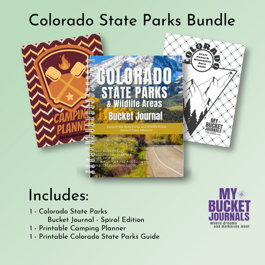 Colorado State Parks & Wildlife Areas Bucket Journal - Spiral