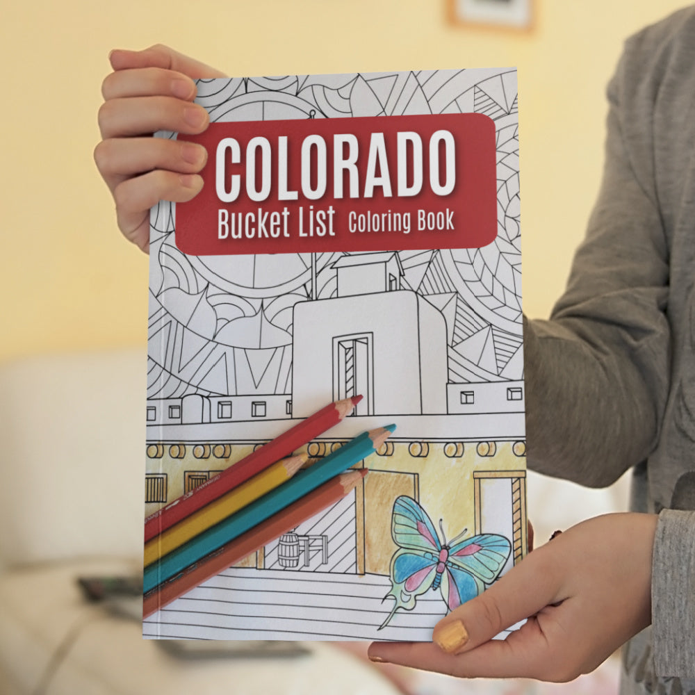 Colorado Bucket List Coloring Book - Paperback