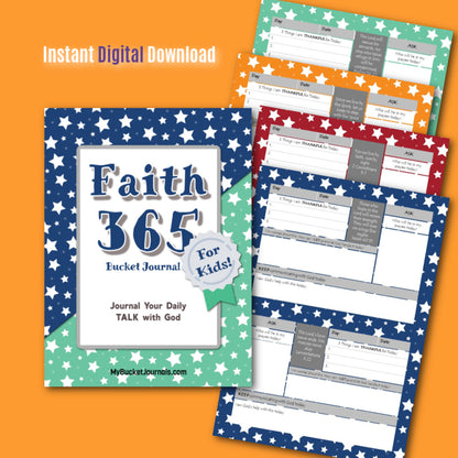 Faith 365 Bucket Journal for Kids - Printable