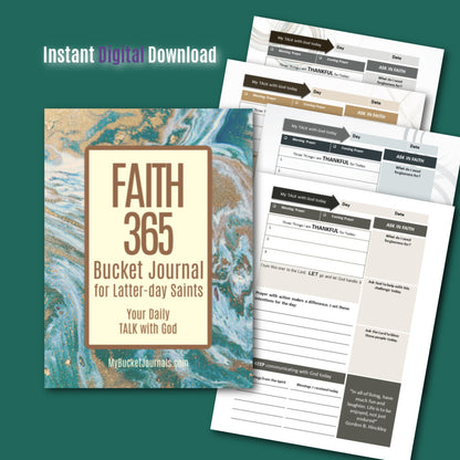 Faith 365 Bucket Journal for Latter-day Saints - Printable