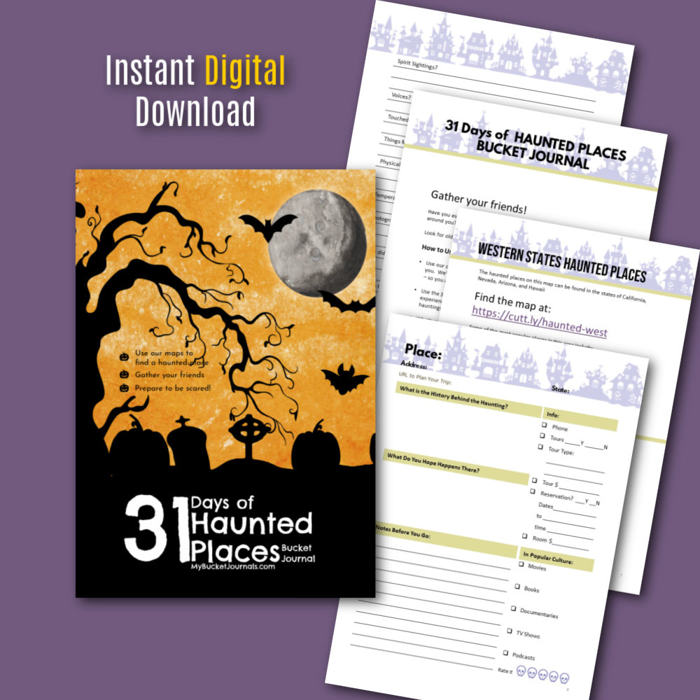 31 Days of Haunted Places - Printable