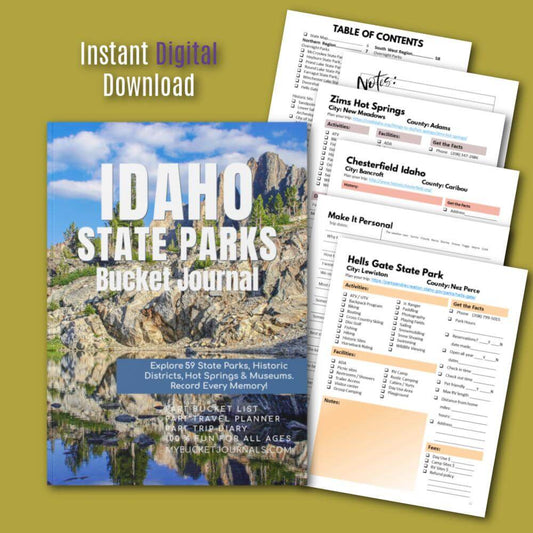 Idaho State Parks Bucket Journal - Printable