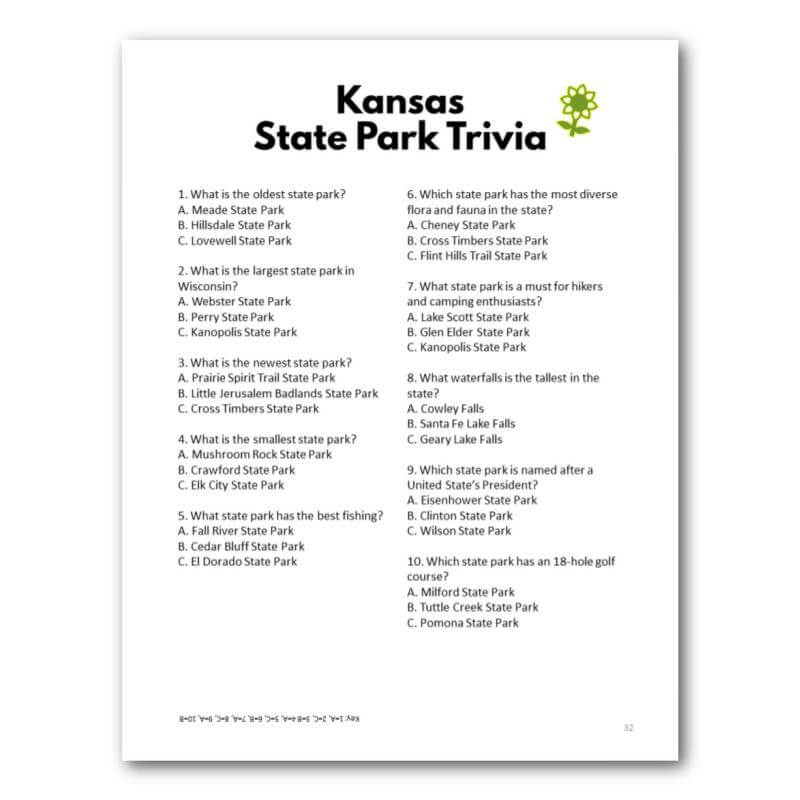 Kansas State Parks Bucket Journal - Printable