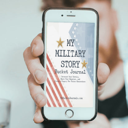 My Military Story Bucket Journal: Easy-Fill Edition (INSTANT DOWNLOAD)