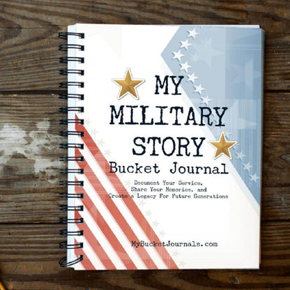 My Military Story Bucket Journal - Spiral
