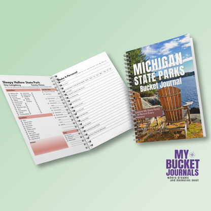 Michigan State Parks Bucket Journal - Spiral