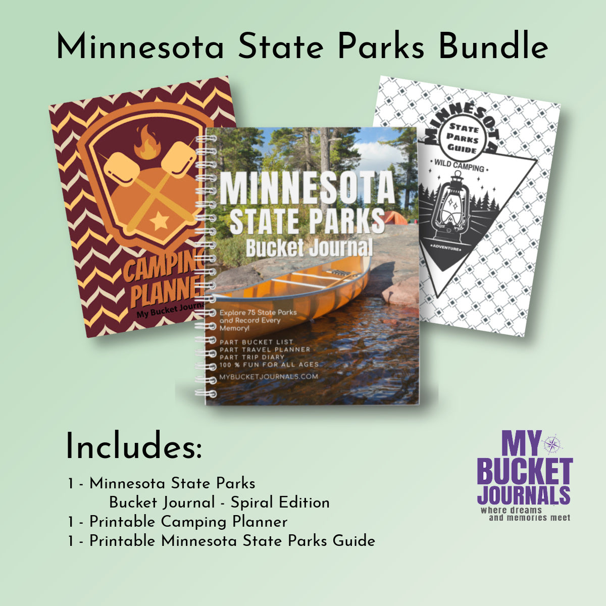 Minnesota State Parks Bucket Journal - Spiral