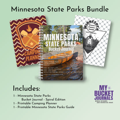 Minnesota State Parks Bucket Journal - Spiral