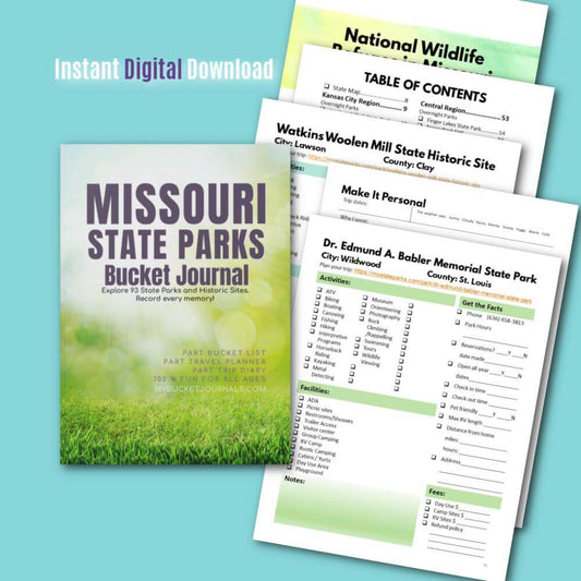 Missouri State Parks Bucket Journal - Printable