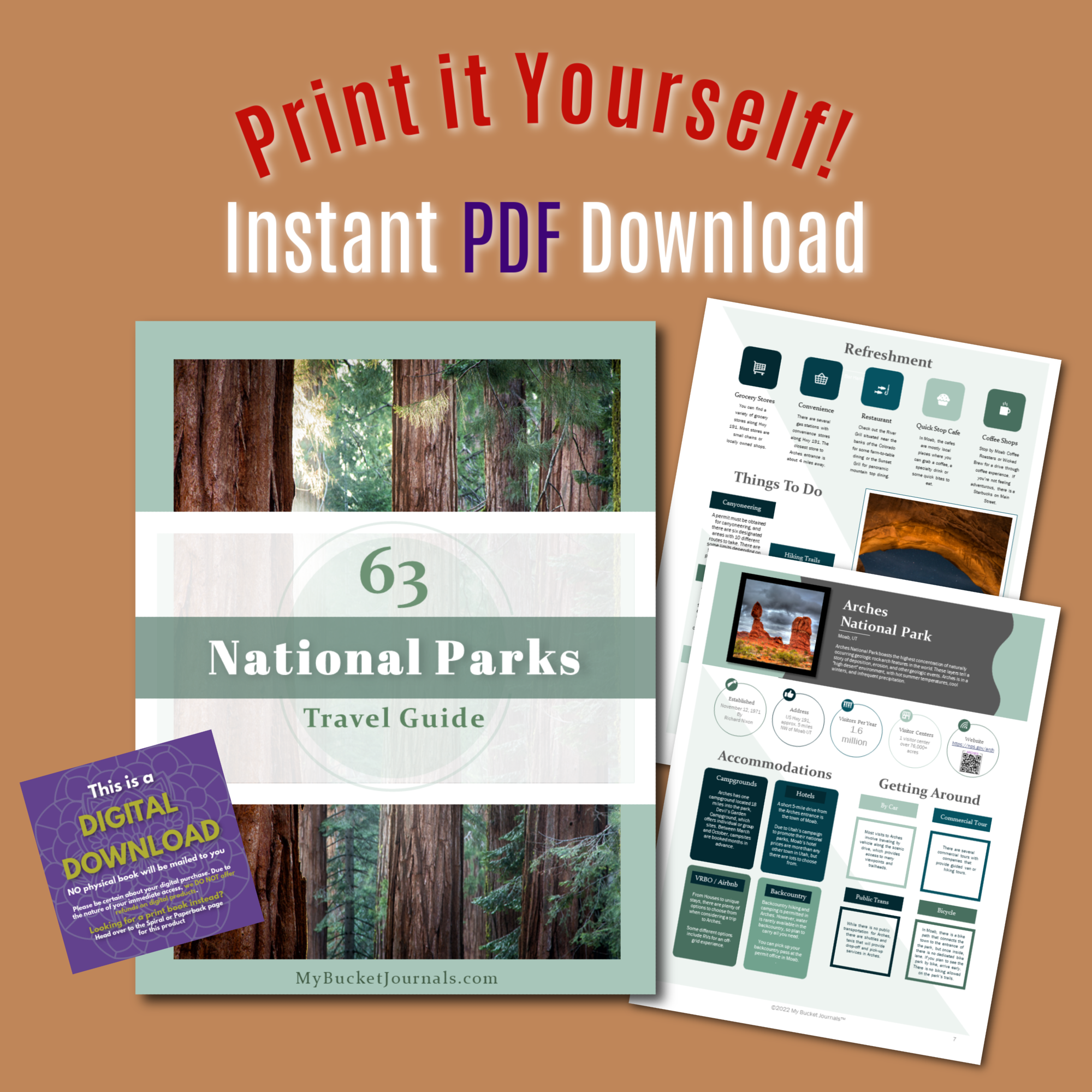 National Park Bucket Journal 2023 Edition