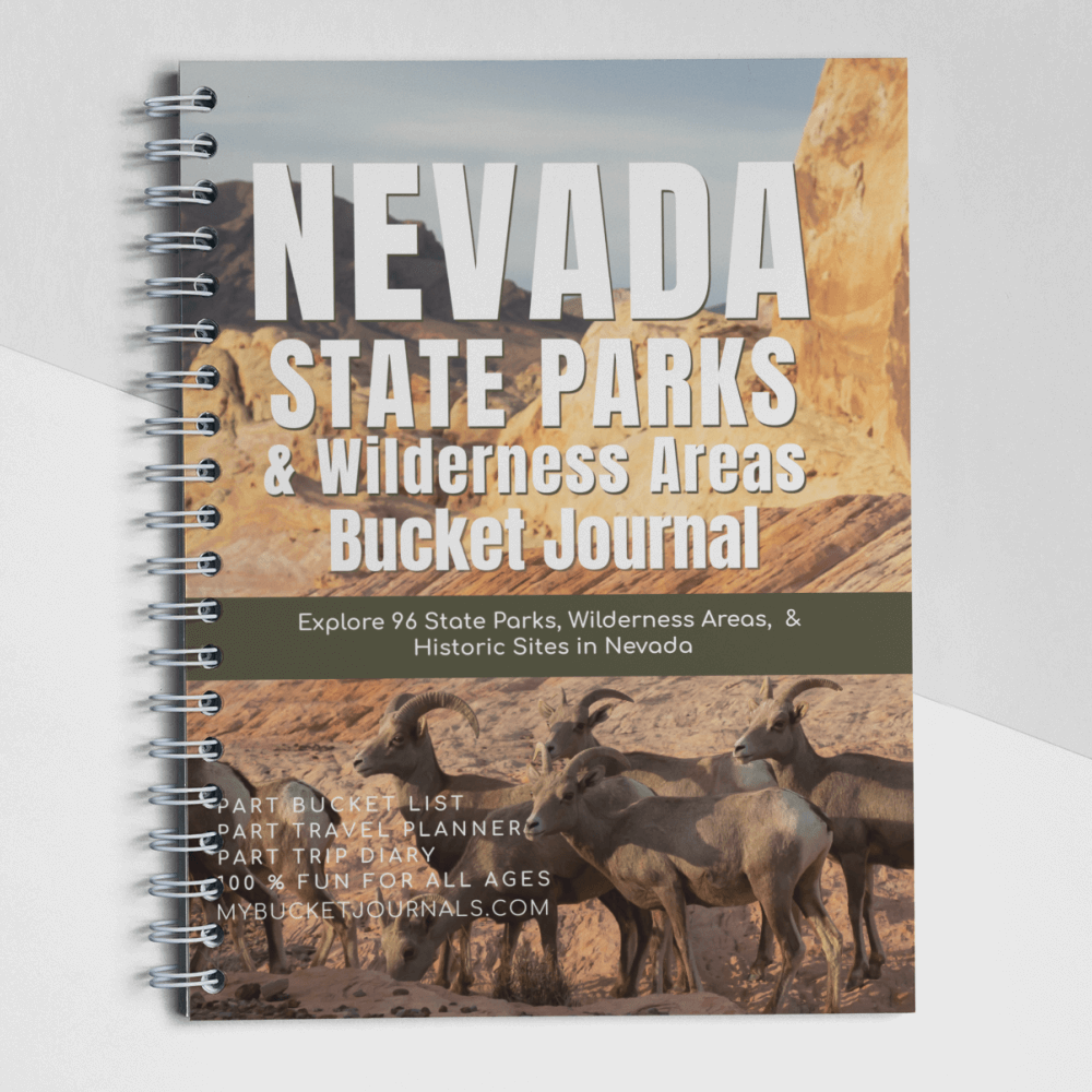 8.5 X 11 inch Nevada State Parks & Wilderness Bucket Journal, spiral bound