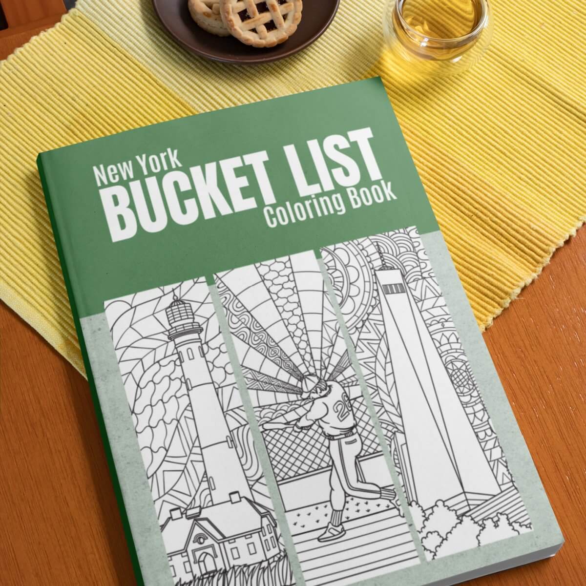 New York Bucket List Coloring Book - Paperback