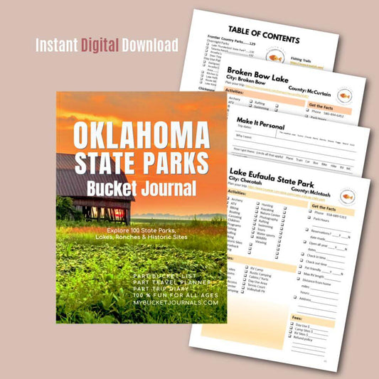 Oklahoma State Parks Bucket Journal - Printable