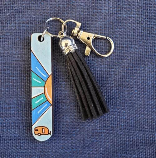 Sunray Key Chain with Tassel My Bucket Journals