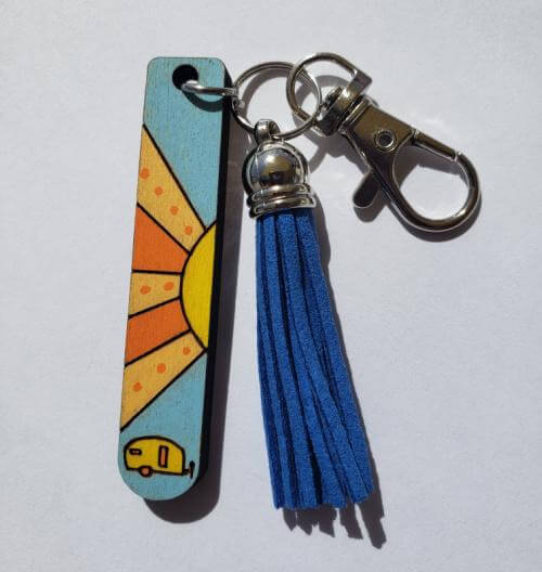 Sunray Key Chain with Tassel