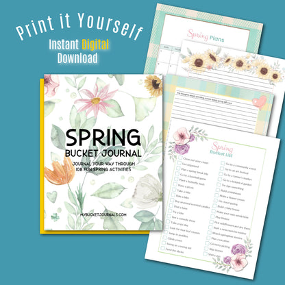 Spring Bucket Journal - Printable