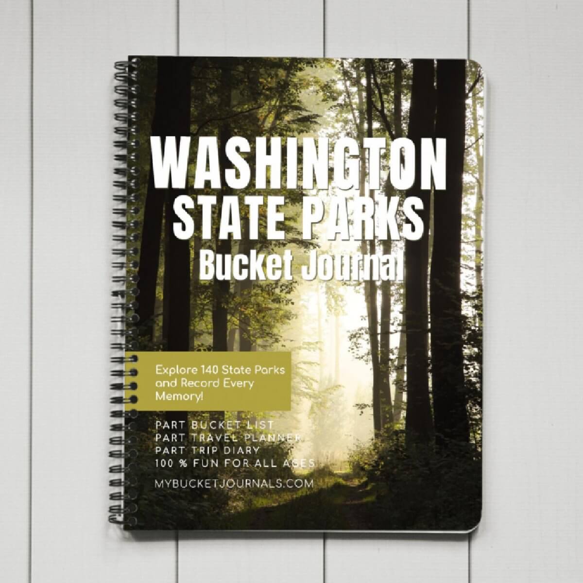 Washington State Parks Bucket Journal - Spiral
