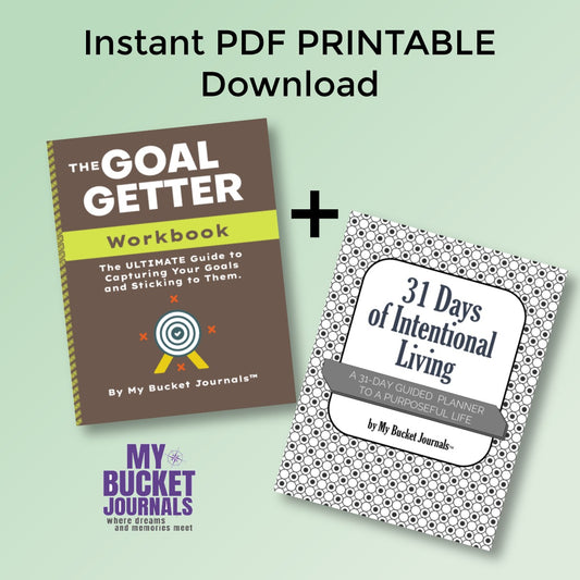 GoalGetter + Intentional Living Planner: Achieve Your Goals & Live a Purposeful Life