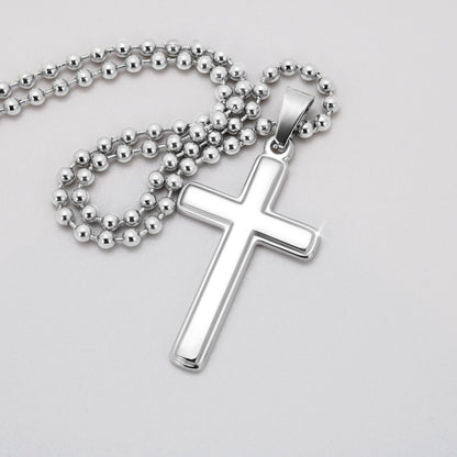 Romans 12:12 Prayer Cross Necklace
