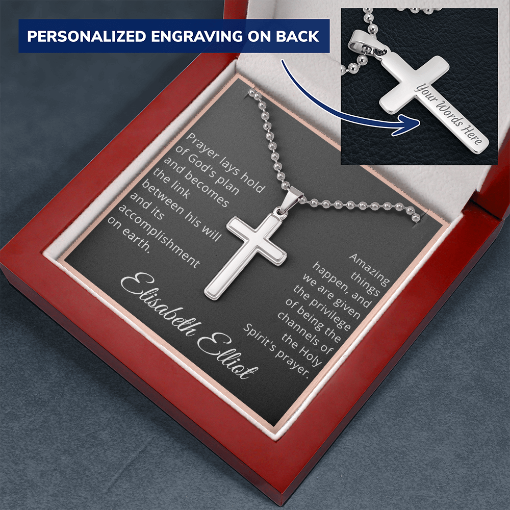 Amazing Things Happen Cross Necklace