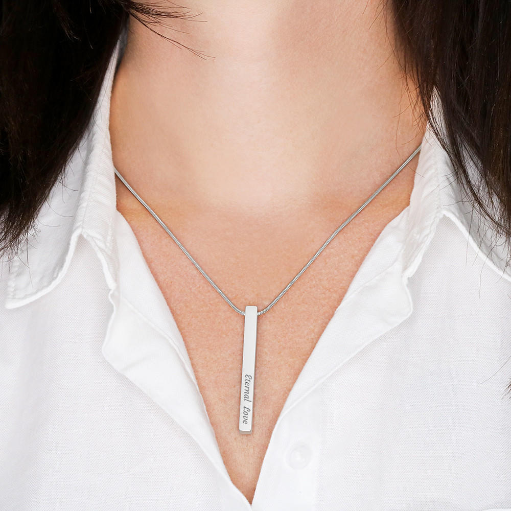 Bucket List Vertical Stick Necklace