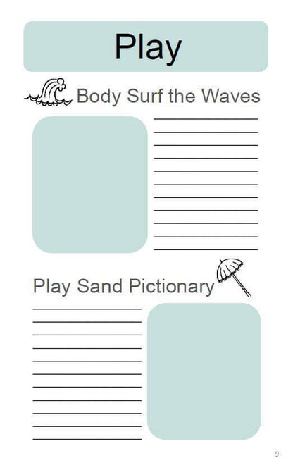 Beach Bucket List Journal - Printable