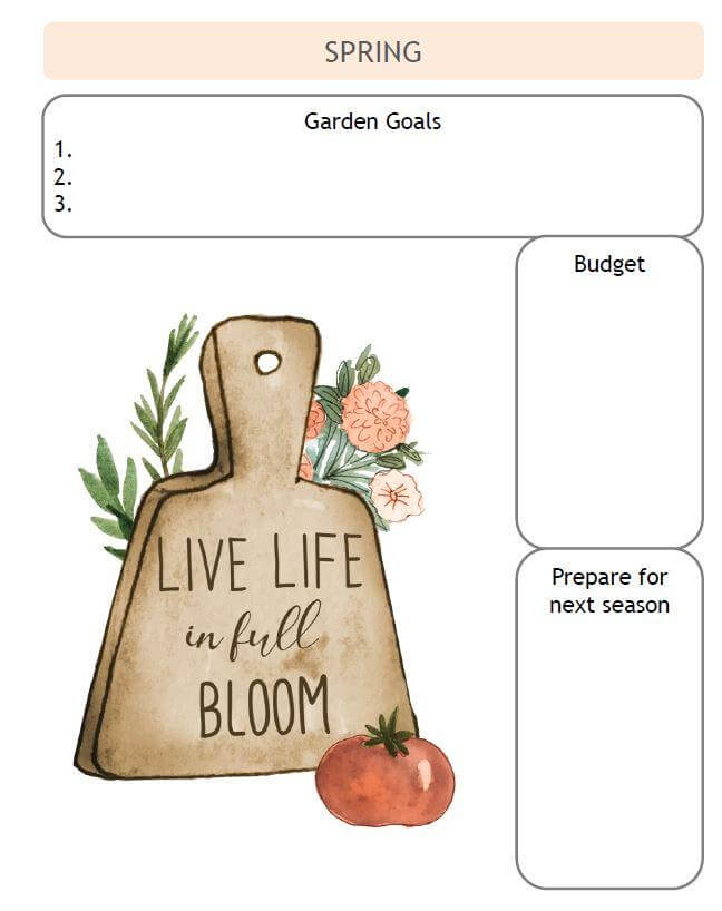 Garden Journal - Printable