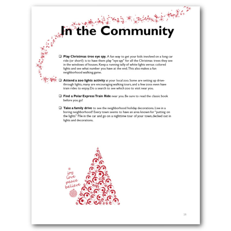 Family Christmas Bucket Journal - Printable