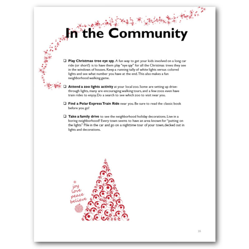 Family Christmas Bucket Journal