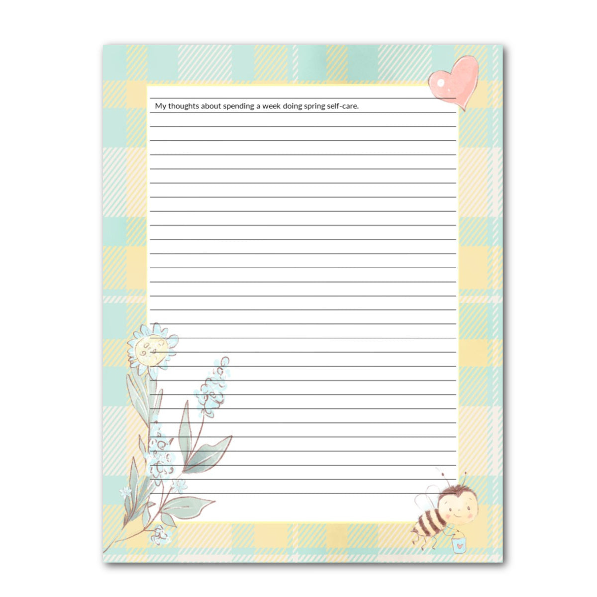 Spring Bucket Journal - Printable