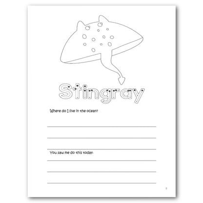 Aquarium Bucket Journal for Kids - Printable