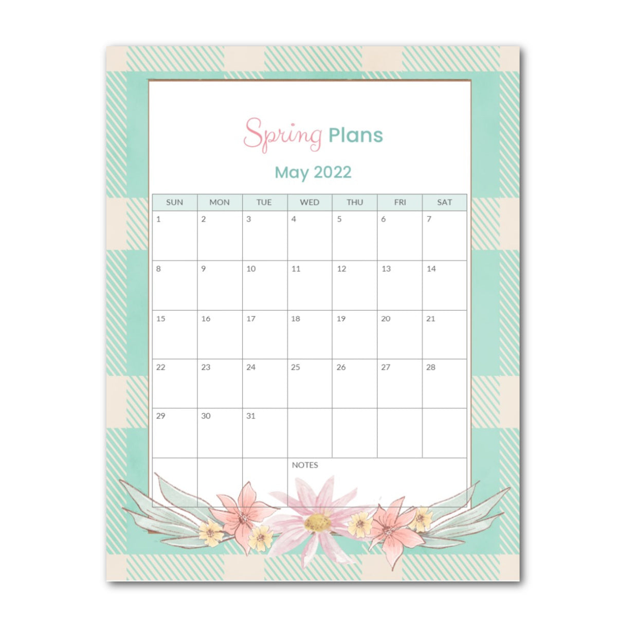 Spring Bucket Journal - Printable