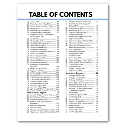 National Historic Sites & Parks Bucket Journal - Printable