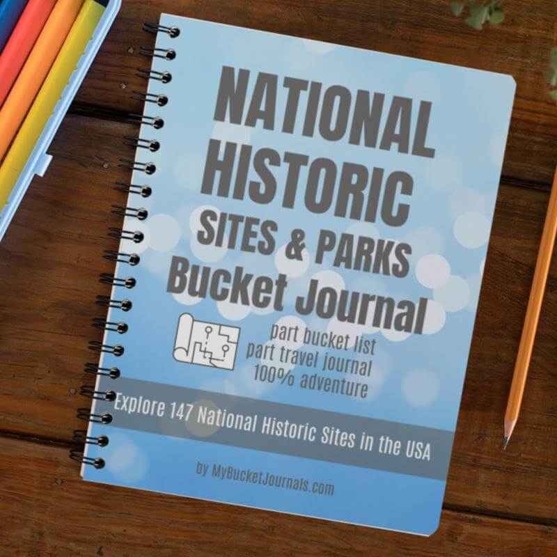National Historic Sites & Parks Bucket Journal - Spiral