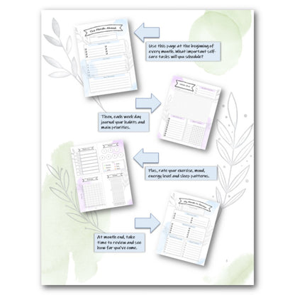 Self-Care Bucket Journal - Printable