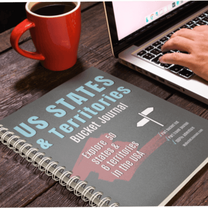 US States & Territories Bucket Journal - Spiral