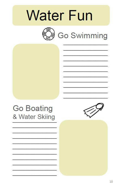 Summer Bucket List Journal - Printable